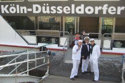 Event auf Köln-Düsseldorfer Schiff mit Comedians aus Köln.