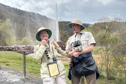 Tropenforscher Walking Act in Berlin